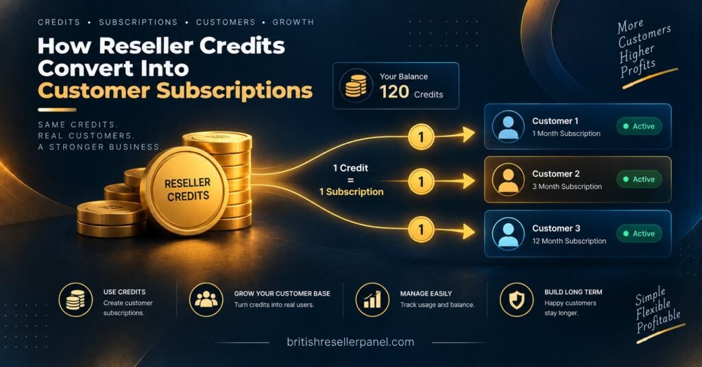 How Reseller Credits Convert Into Customer Subscriptions