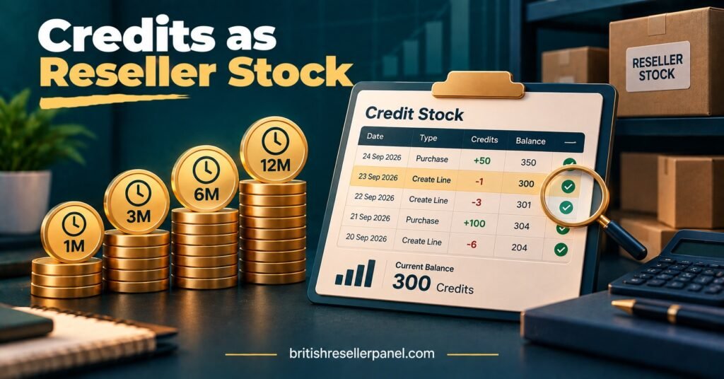 Credits as Reseller Stock